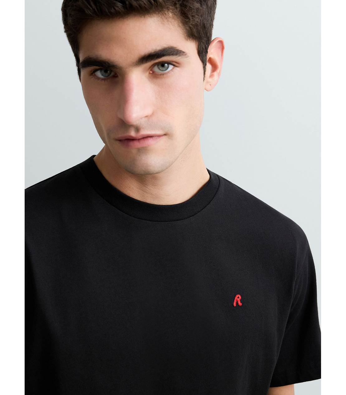 ベーシックジャージーRロゴ Tシャツ 詳細画像 ブラック 5